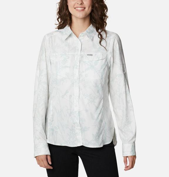 Columbia Silver Ridge Shirts White For Women's NZ83675 New Zealand